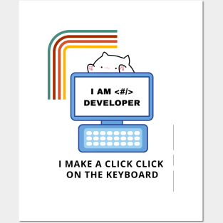 Cat Code Developer Posters and Art